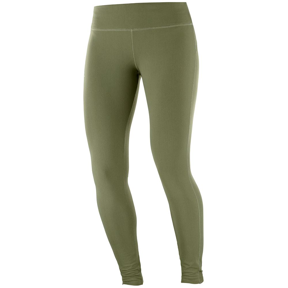 Salomon COMET WARM W Leggins Mujer - Verde Oliva - Colombia (39506-QEIH)